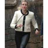 Women’s round neck collar jacket
